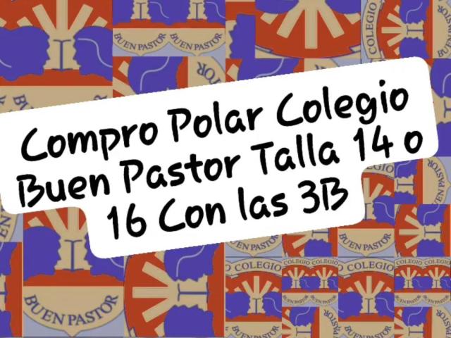 Polar Colegio Buen Pastor Talla 14 o 16 con las 3B - 1
