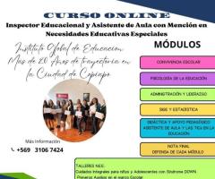 ¡CURSO CERTIFICADO DE ASISTENTE DE AULA E INSPECTOR EDUCACIONAL!