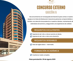GARZON FULL TIME HOTEL ATACAMA SUITES