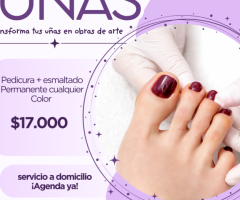 Servicio de uñas a domicilio