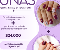 Servicio de uñas a domicilio