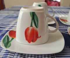 JUEGO DE TAZAS DE TE + PLATILLOS NUEVO