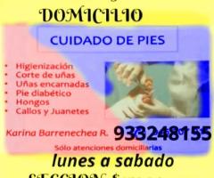 Podologia emergencia a domicilio WhatsApp 933248155