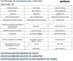 ¡CERTIFICADO PARA OPERADOR DE EQUIPOS,RIGGER Y CALIFICACIÓN DE SOLDADOR!