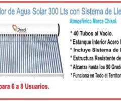 Calentador de Agua Solar 300 Lts con Sistema de Llenado