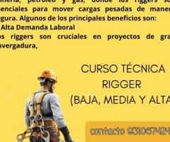 ¡CURSO CERTIFICADO DE RIGGERS,BAJA,MEDIA Y ALTA!