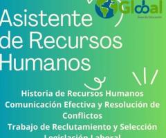 ¡CURSO CERTIFICADO DE ASISTENTE DE RECURSOS HUMANOS,MODALIDAD ONLINE!