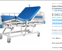 CAMA CLINICA ELECTRICA