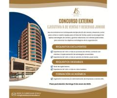 Concurso Externo Ejecutivo/a de Ventas y Reservas Junior