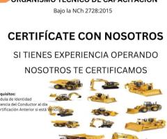 ¡CERTIFICADO PARA OPERADOR DE EQUIPOS,RIGGER Y CALIFICACIÓN DE SOLDADOR!