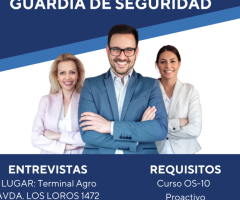 SE NECESITAN GUARDIAS CON O SIN CURSO